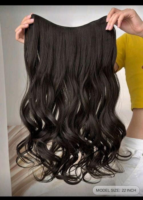 кафяви перуки 60см и екстеншъни