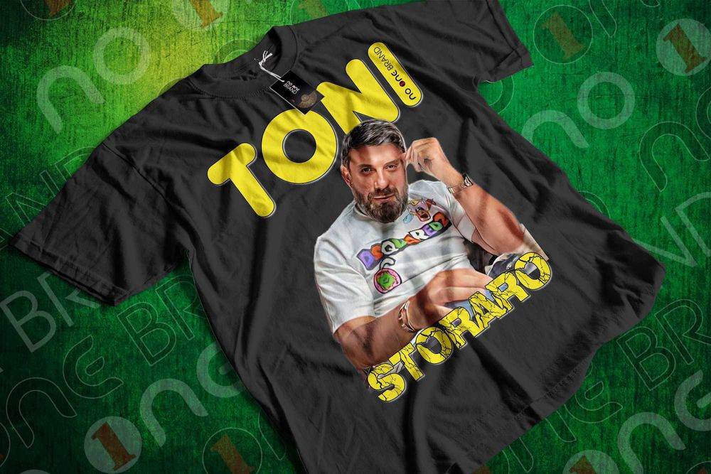 Тениска с уникални щампи на краля на поп-фолка Тони Стораро ДТФ/DTF