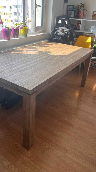 Masa dining din lemn masiv 180cm x 90cm