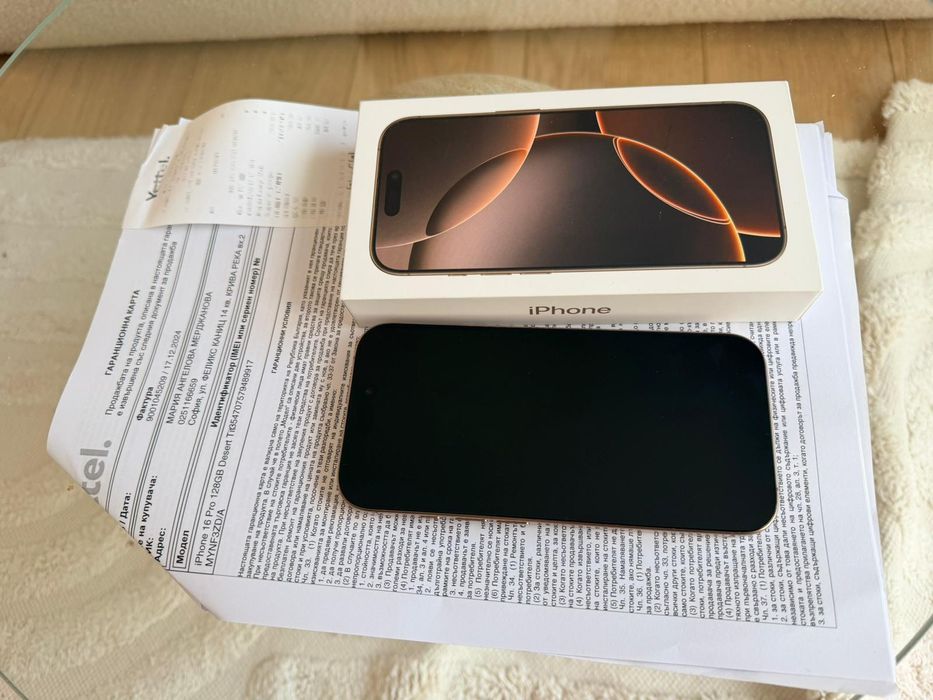 Iphone 16 pro 128 GB в гаранция