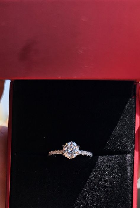 Inel cu piatra prețioasă MOISSANITE _Verif cu Diamond Test