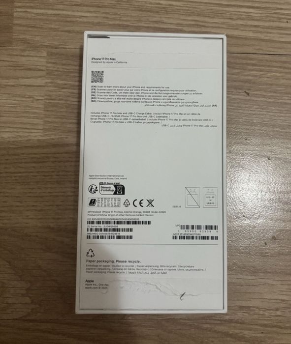 Vand sau schimb Iphone 17 pro max 256 GB