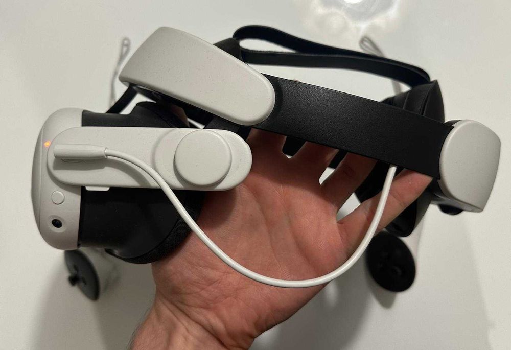 Ochelari VR Meta Quest 3 512GB + Kiwi Design H4 Boost Halo Elite Strap cu Baterie