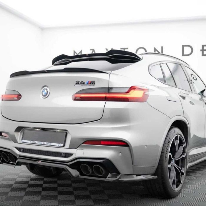 Спойлер за BMW X4 G02 (2018+) – M Performance стил – черен гланц, бмв г02 х4 лип