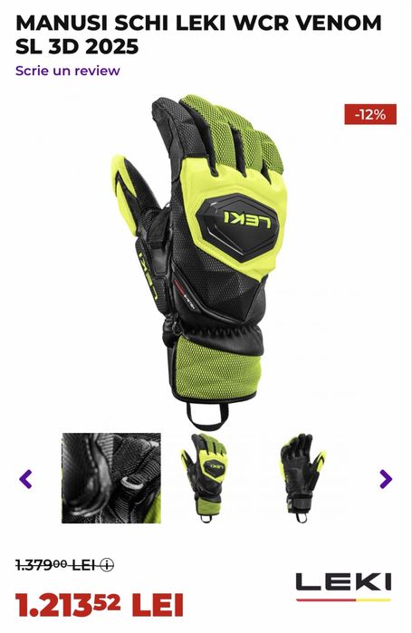 Manusi ski Leki WCR venomSL 3D 2025 Adult