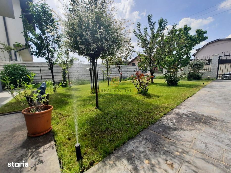 Vila individuala, 4 camere, curte 290 mp, mobilata si utilata, Ilfov