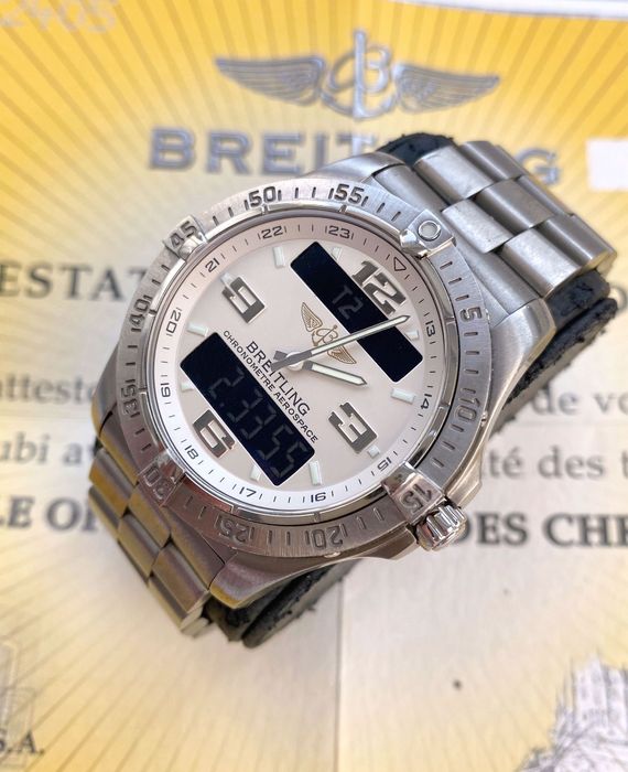 Ceas Breitling Aerospace Chronometre Titanium schimb cu omega tudor iwc