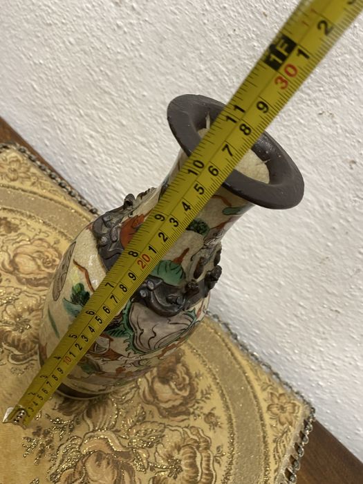 Японска ваза сацума с маркировка 1900 г .