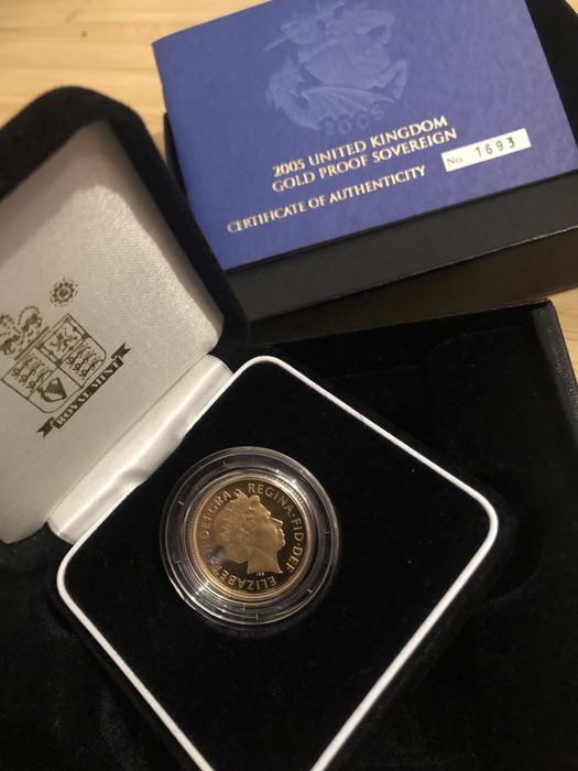 Gold Proff Sovereign ( moneda din aur )