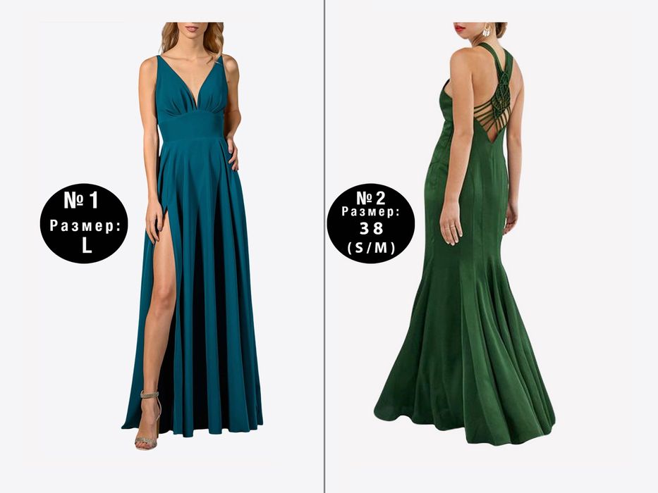 Oфициални елегантни рокли (шаферски, за кума, бални), размер М, L, S