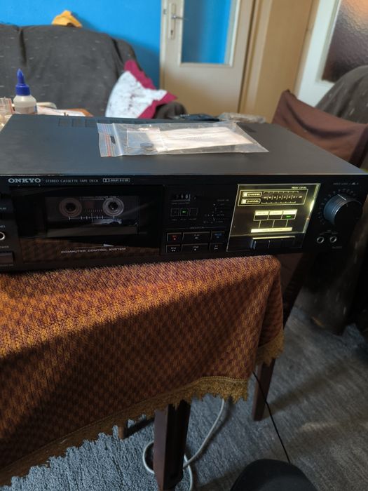 Casetofon Deck Hi-Fi ONKYO – Recent Servisat (Curele și Idler noi)