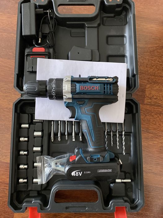 Дрель-Шуруповерт «BOSCH 48 V» новый с ударом