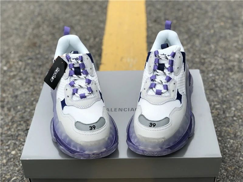 Balenciaga Triple S - White/Tan/Dark Grey