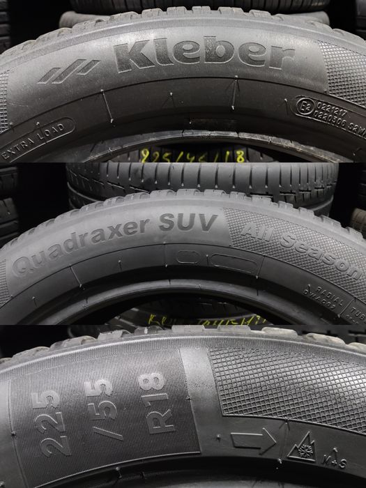4 бр. всесезонни гуми 225/55/18 Kleber Quadraxer SUV, All Season,dot24
