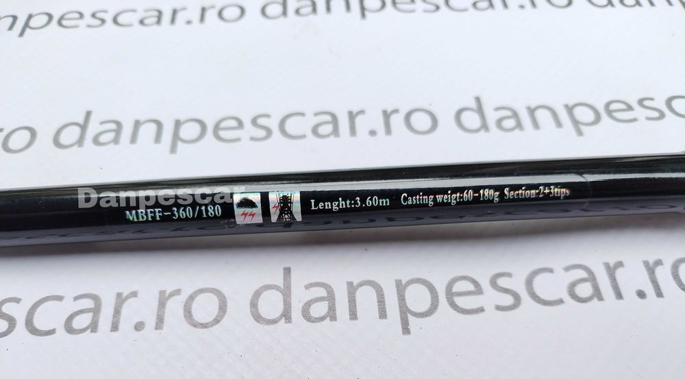 Lanseta FEEDER PROFL Black Force Feeder 3,60metri din 2 seg A;60-180gr