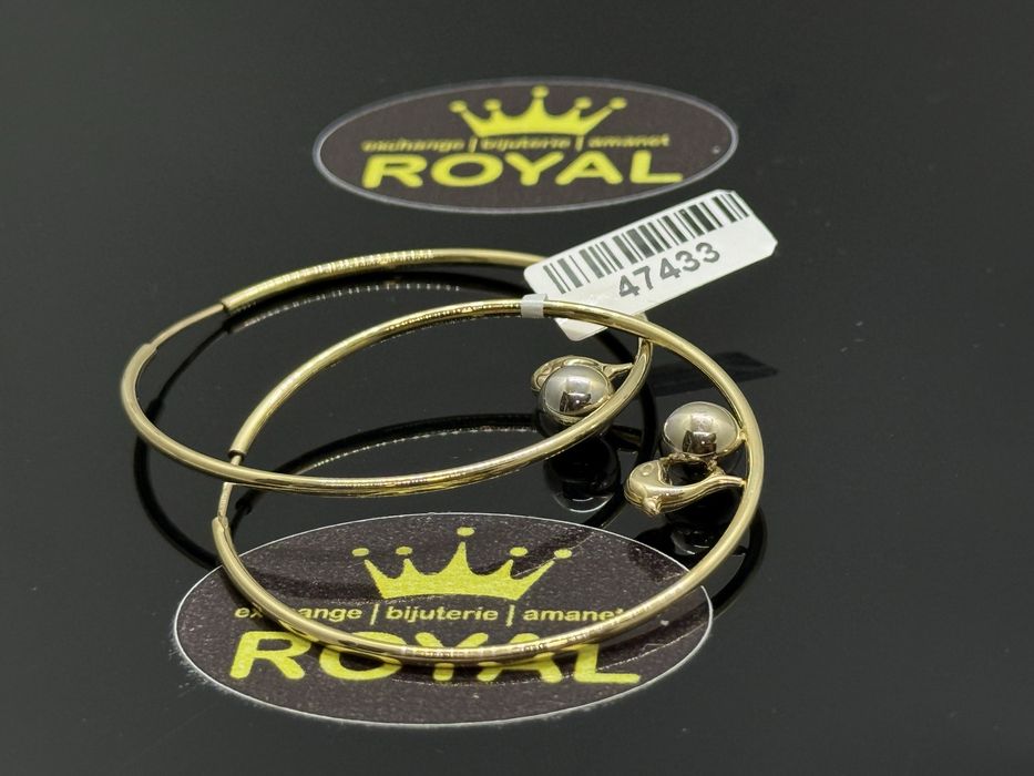 Bijuteria ROYAL : Cercei AUR 14K / 4.83 GR