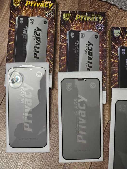 Folie Sticla Privacy Iphone 11/12/13/14/15/16/Pro/Max/Plus/