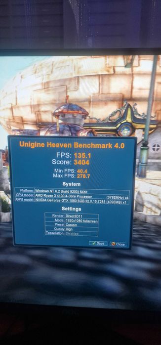 Геймърски компютър Gtx 1060 6gb ryzen 4100