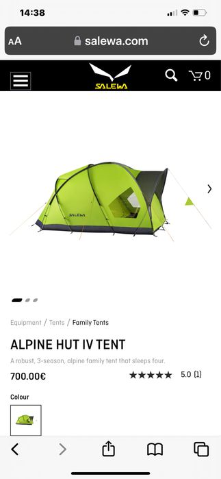 Cort patru persoane Salewa Alpine Hut IV, nou