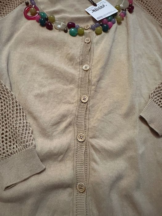 Cardigan superb Moschino M bumbac 100% nou