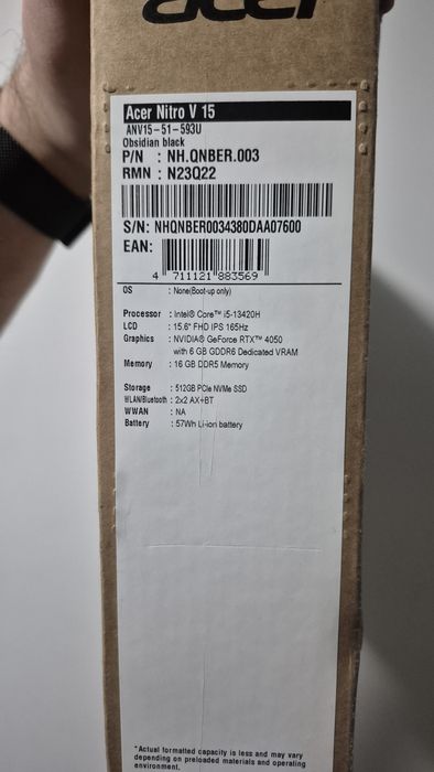 Ноутбук Acer Nitro v15