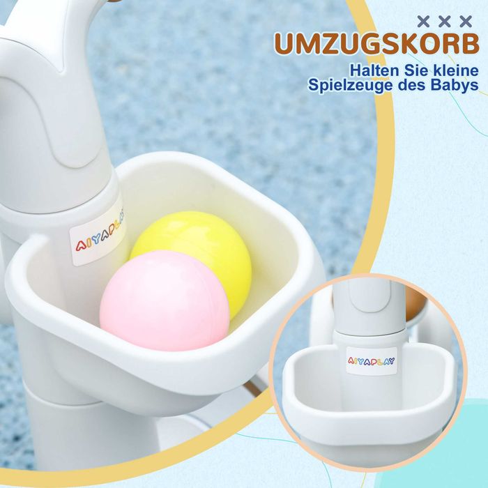 Велосипед за баланс AIYAPLAY, регулируема седалка, шепнещи колела, за 1-3 години