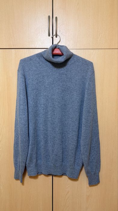 Мъжки пуловер поло 100%кашмир Conbipel. Размер L.