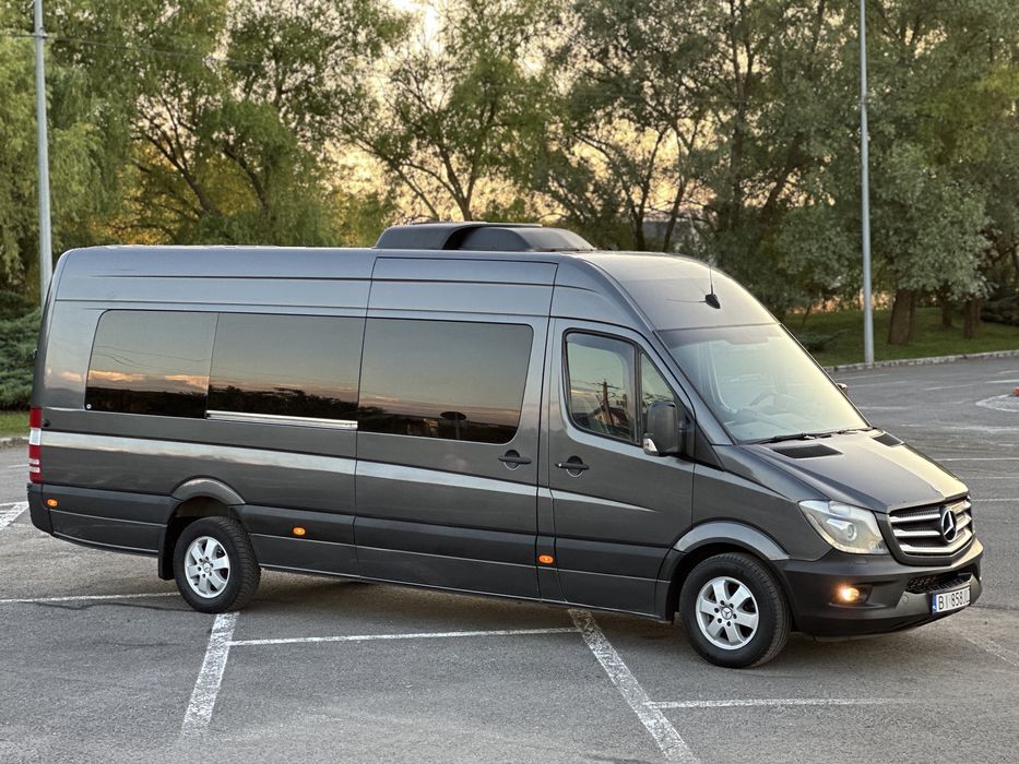 Mercedes-Benz Sprinter 319 Bluetec, Motor 3.0 190CP / 9 Lcuri M1 Extra long Dublu Clima, Full Led, Jante, Rezervor 260, 319,318,519,316,313,516,518