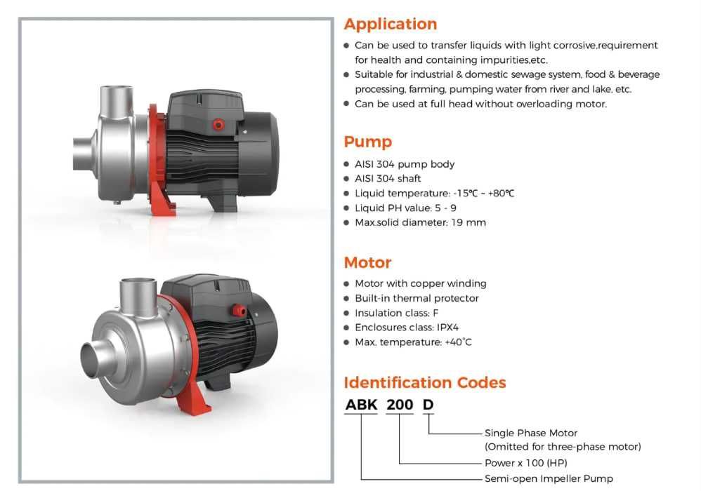 Насос од LEO AMS   (нержавейка стал, 304) в оптовый цена
