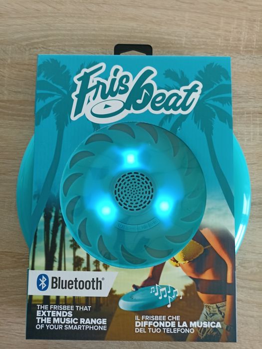 Фризби с вгадена Bluetooth колонка и светлини Frisbeat Cellular line