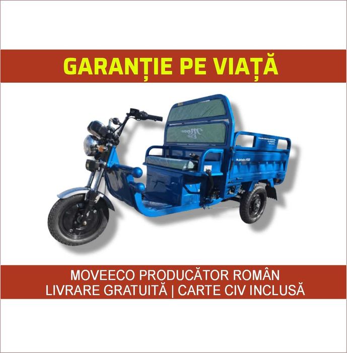Triciclu - CARGO 500 EEC 60V-45AH - optional Panou Solar / Fotovoltaic