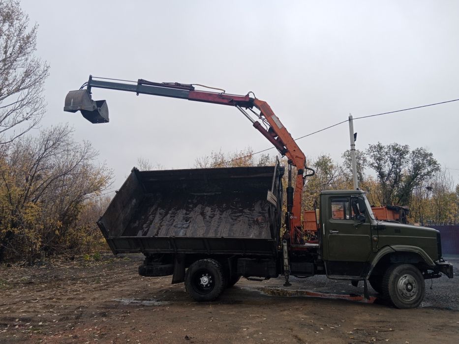 Вывоз мусора , грейфер самогруз .