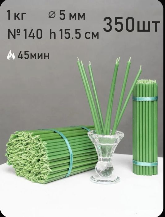 Свечи восковые 40, 140, программные свечи и другое