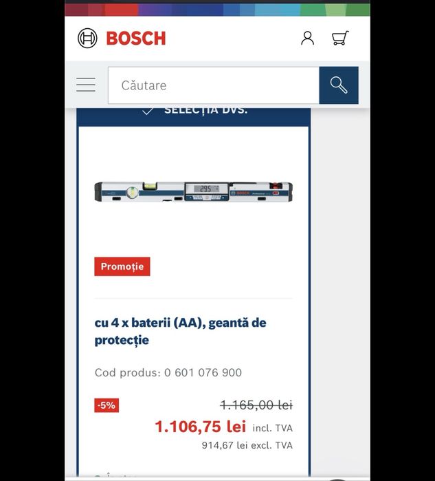 Clinometru Digital Bosch  GIM60L