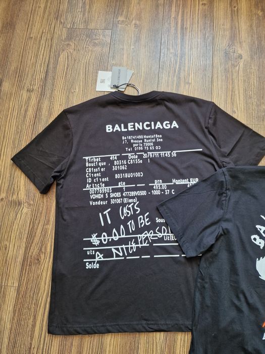 Страхотна мъжка тениска BALENCIAGA размер 2XL