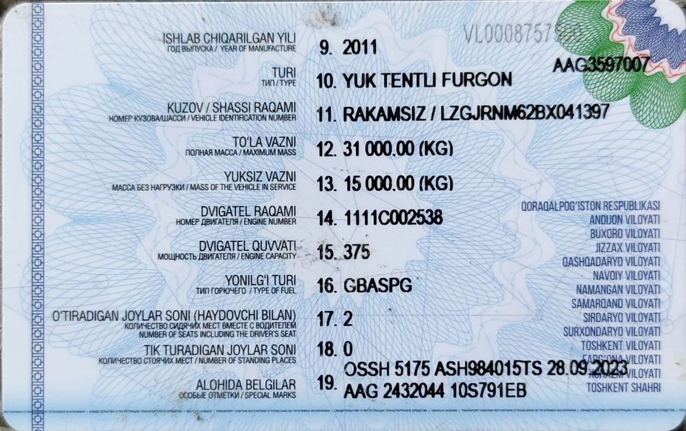 Чакман бартавой гарантия