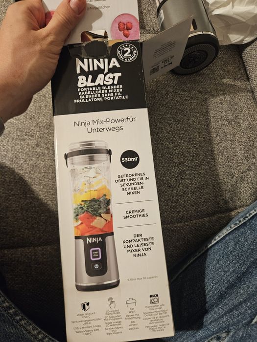 Ninja Blast Blender Portabil Fără Fir NOU – Smoothie-uri și Shake-uri