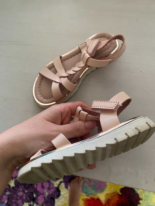 Sandale copii fete din piele marime 27 ca noi