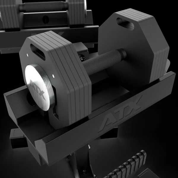 Регулируеми Дъмбели ATX® Octa Dumbbells – 2 х 36 кг, Чифт Гири