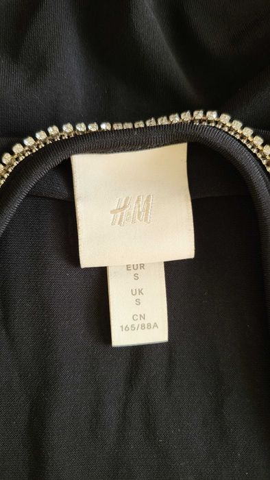 Дамско черно боди H&M