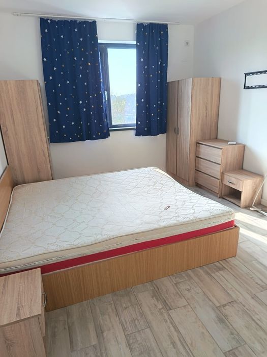Apartament 2 camere utilat pe termen lung, bloc nou de 6 apartamente, la 7 km de București. Parc, teren minigolf, restaurant
