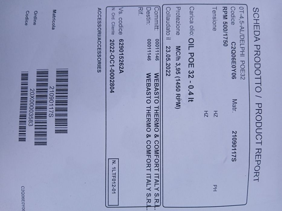 Compressor climă Webasto