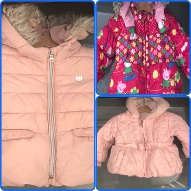 Зимно яке Zara, Next Peppa pig, C&A, размер 86, 12-18 месеца