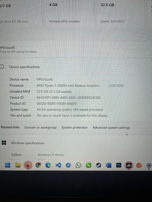 Hp Victus 16 Ryzen 5 Gtx 1650