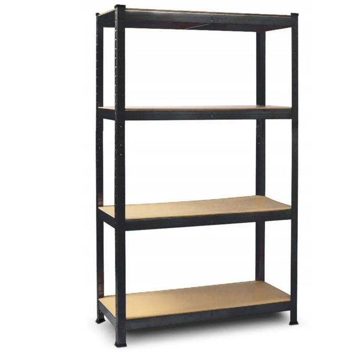 Стелаж за съхранение, Метален, MDF, 4 нива, 70 х 30 х 150 см