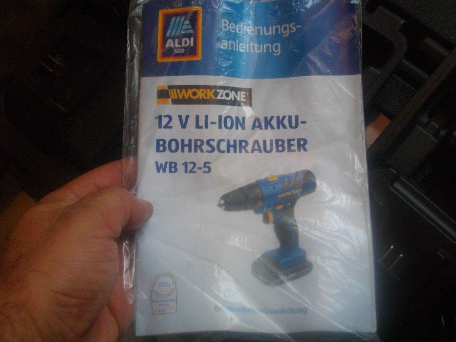 Нов 12V Li-ion Workzone DuroPro Боди Винтоверт+Зарядно+Куфар Немски12В