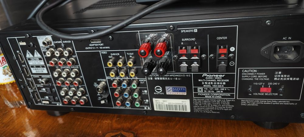 Pioneer receiver vsx 520 + Microlab pro3