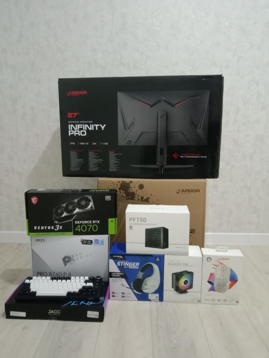 Продам мощный игровой компьютер со всеми девайсами