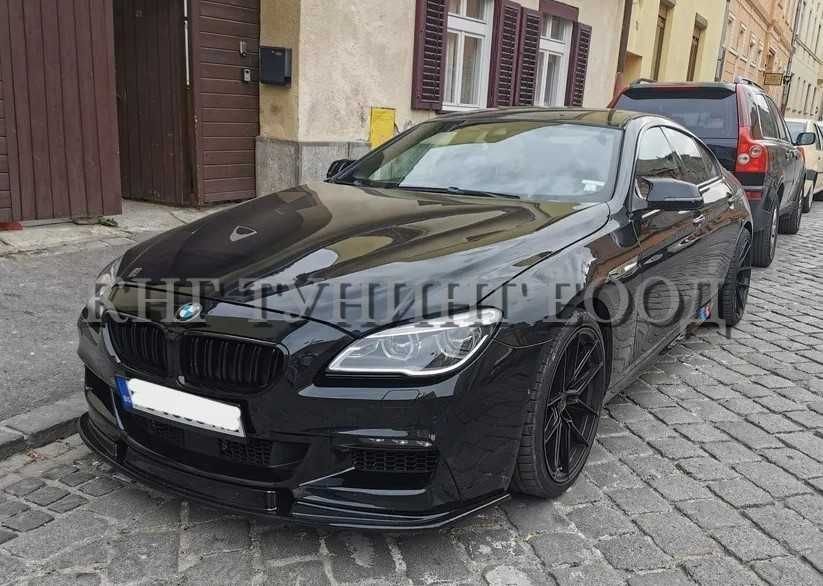 Преден лип спойлер за Бмв Ф06 ф13 М тех / Bmw F06 F13 M Tech lip spoiler / добавка за предна броня / нож