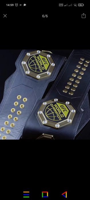 Чемпионский пояс UFC (реплика, подарочный вариант)